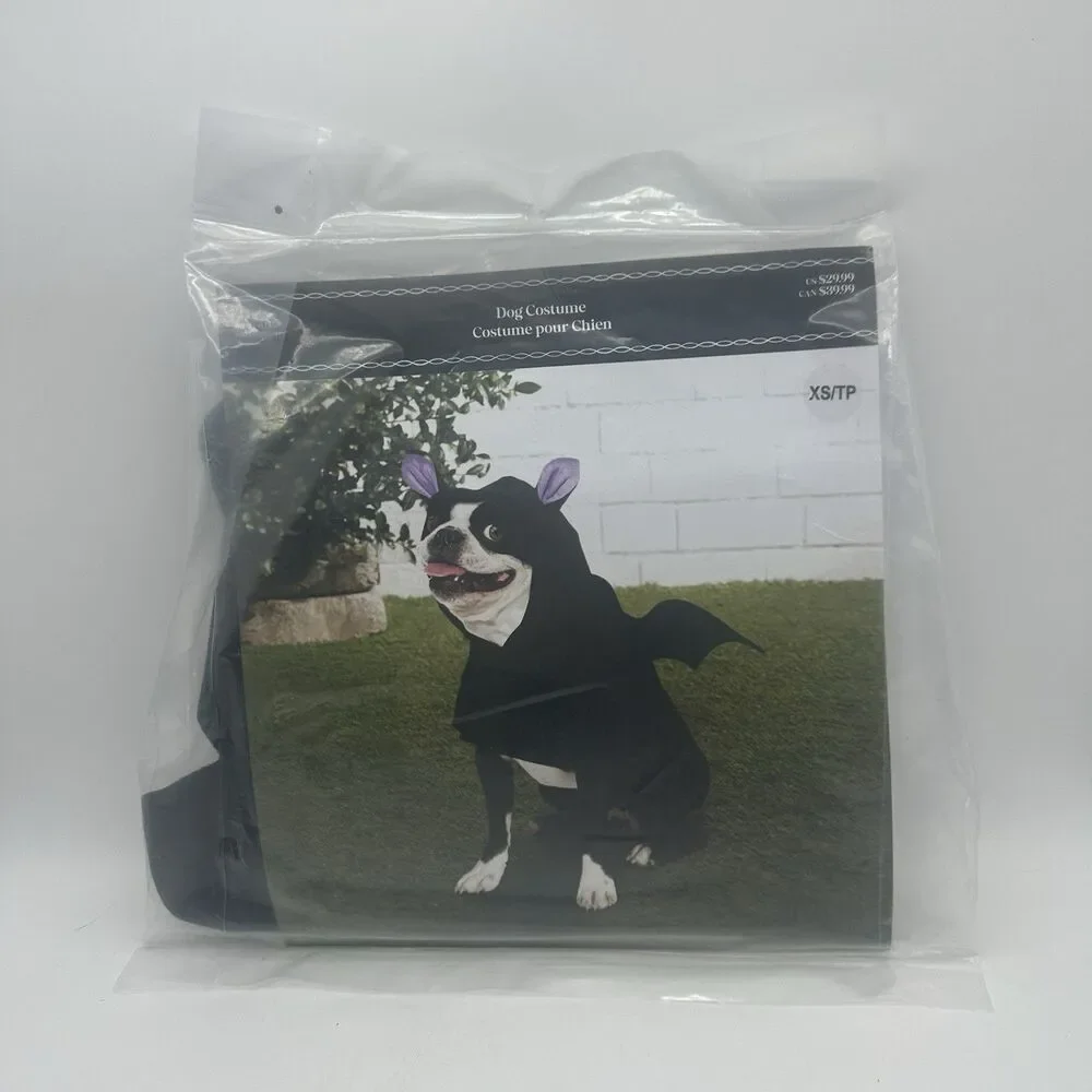 Ashland Halloween Dog Costume Bat Pet Costume Size XS New Sealed